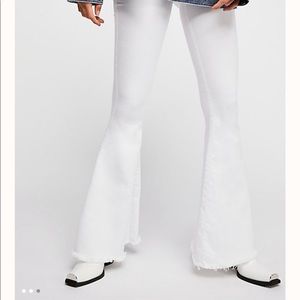 Free People Denim Super Flare Jeans